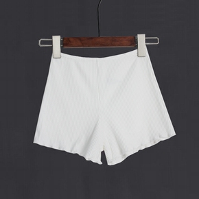 螺纹棉防走关安全裤简约百搭弹力打底短裤q7101