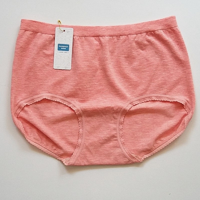 新品韩玛斯女彩棉小平角三角中高腰莫代尔舒适内裤h12117