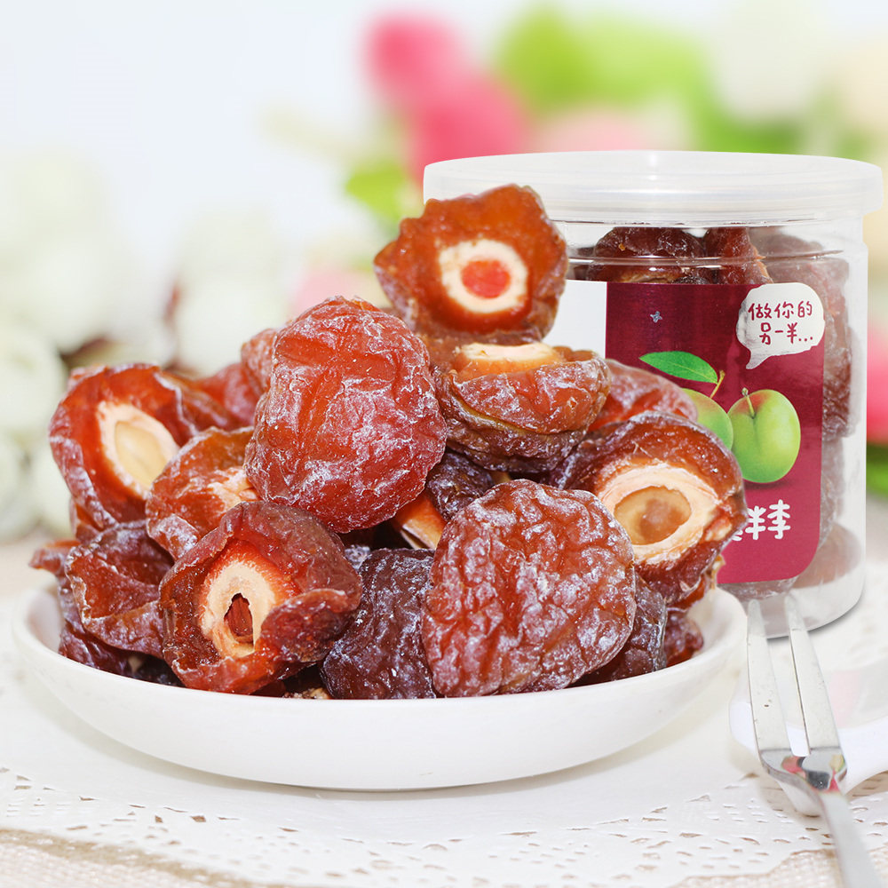 热销华味亨_3罐包邮 华味亨蜜饯果干零食李子【华味亨玫瑰半李210g/罐