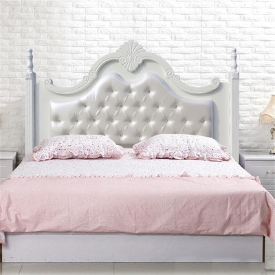 韩式床头板烤漆床头板韩式田园床头地中海床头靠背板韩式软包床头