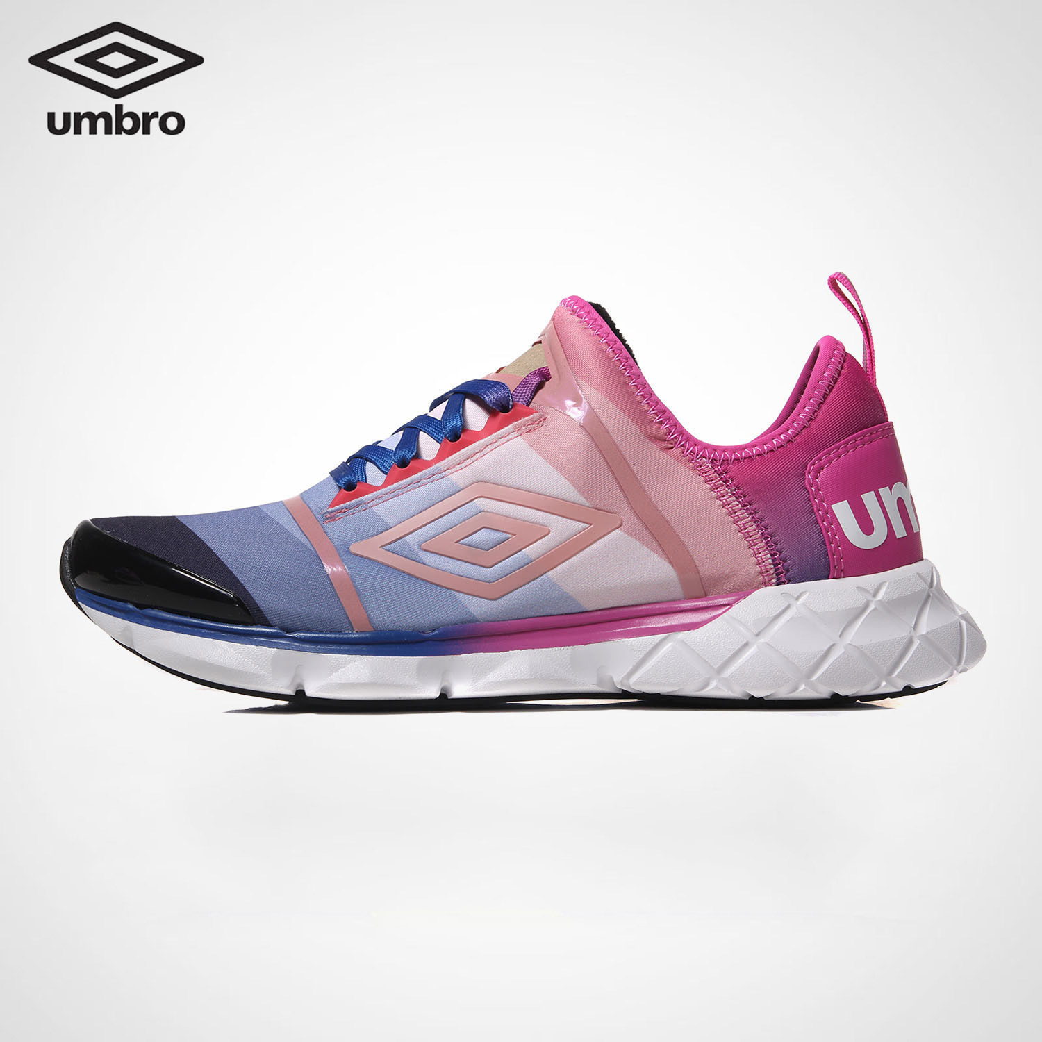茵宝umbro2017新款女鞋跑步鞋轻质减震舒适跑鞋时尚多彩透气跑鞋