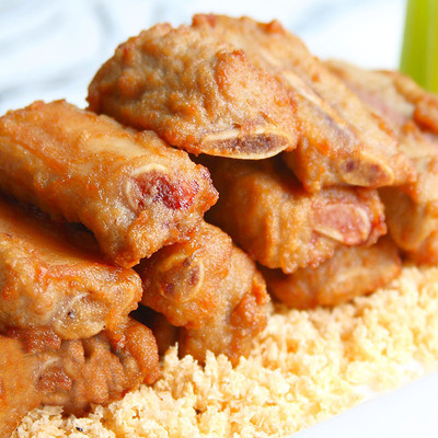 美味蒜香排骨500g 腌制半成品新鲜猪蒜香骨 酒店西餐厅油炸食材