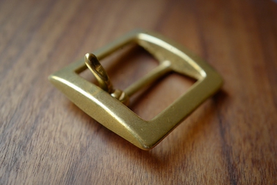 日本进口 黄铜日字扣 厚重感 纯铜皮带扣 40mm (铜色/镍色)