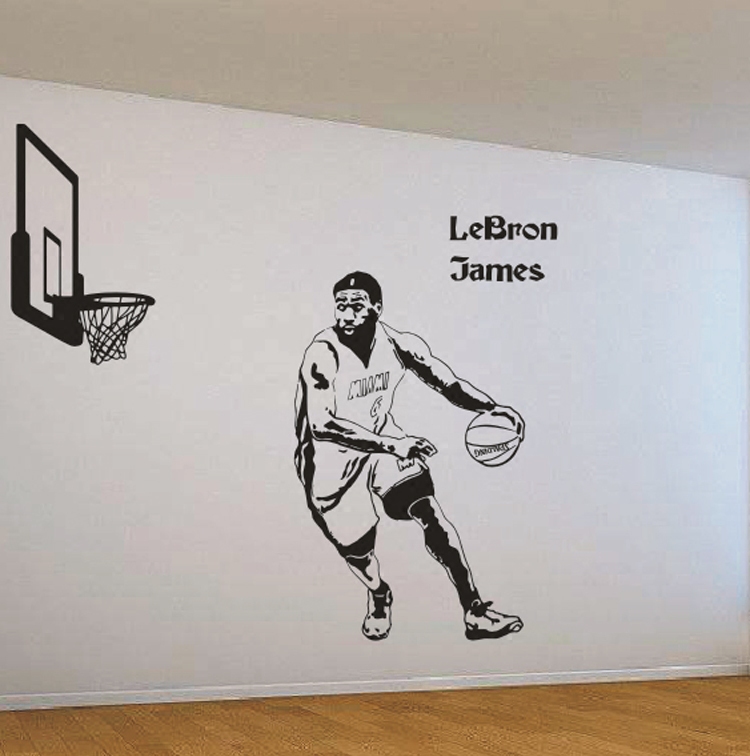 nba球星海报勒布朗詹姆斯海报纸墙贴纸宿舍卧室房间励志墙纸壁纸
