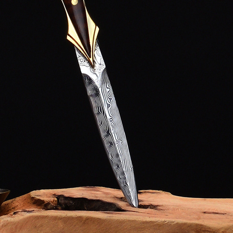 云上云大马士革实木茶刀普洱茶茶针茶刀茶锥