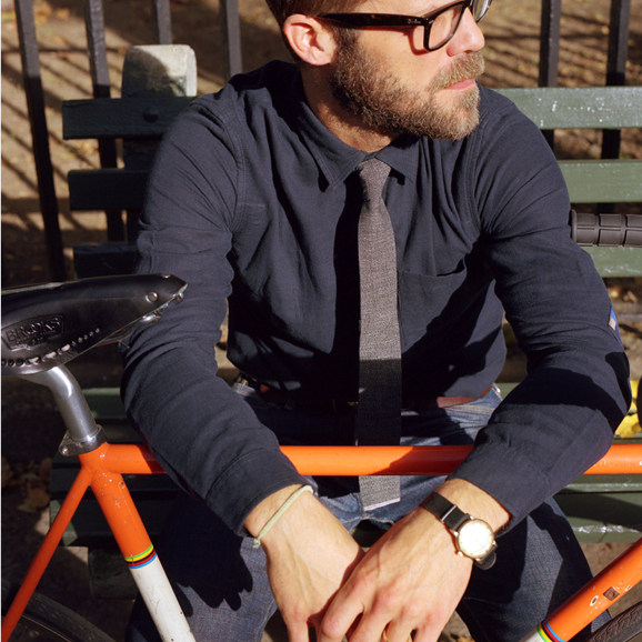 美国the hill side男士英伦风窄版商务休闲正装平头领带 包邮