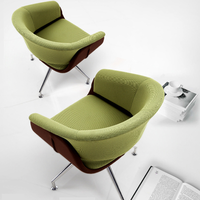 时尚洽谈休闲椅 创意布艺单人沙发转椅 设计师家具 北欧沙发椅