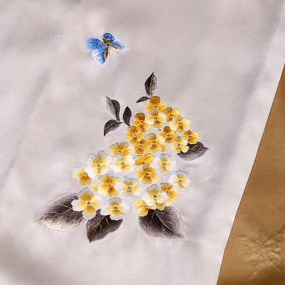 苏绣围巾女秋冬真丝丝巾桑蚕丝双层旗袍刺绣披肩苏州丝绸妈妈礼品