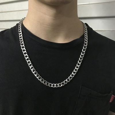 中国有嘻哈项链男女配饰明星同款钛钢个性粗长款链子街舞潮人挂饰