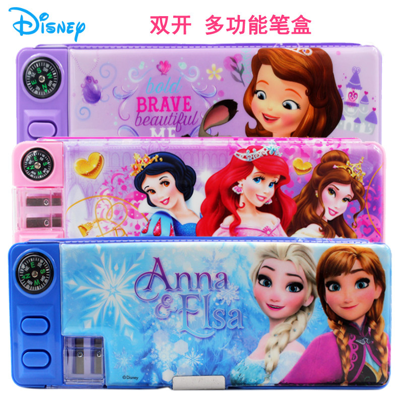 特价文具盒 儿童多层_迪士尼文具盒女小学生女童苏菲亚公主多层多功能