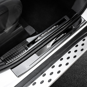 广汽三菱欧蓝德改装专用迎宾踏板门槛条配件汽车用品内装饰2018款