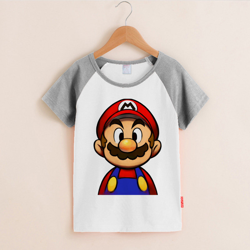小t 马里奥长袖 超级玛丽t恤男女 情侣t恤衣服动漫卡通可爱秋款