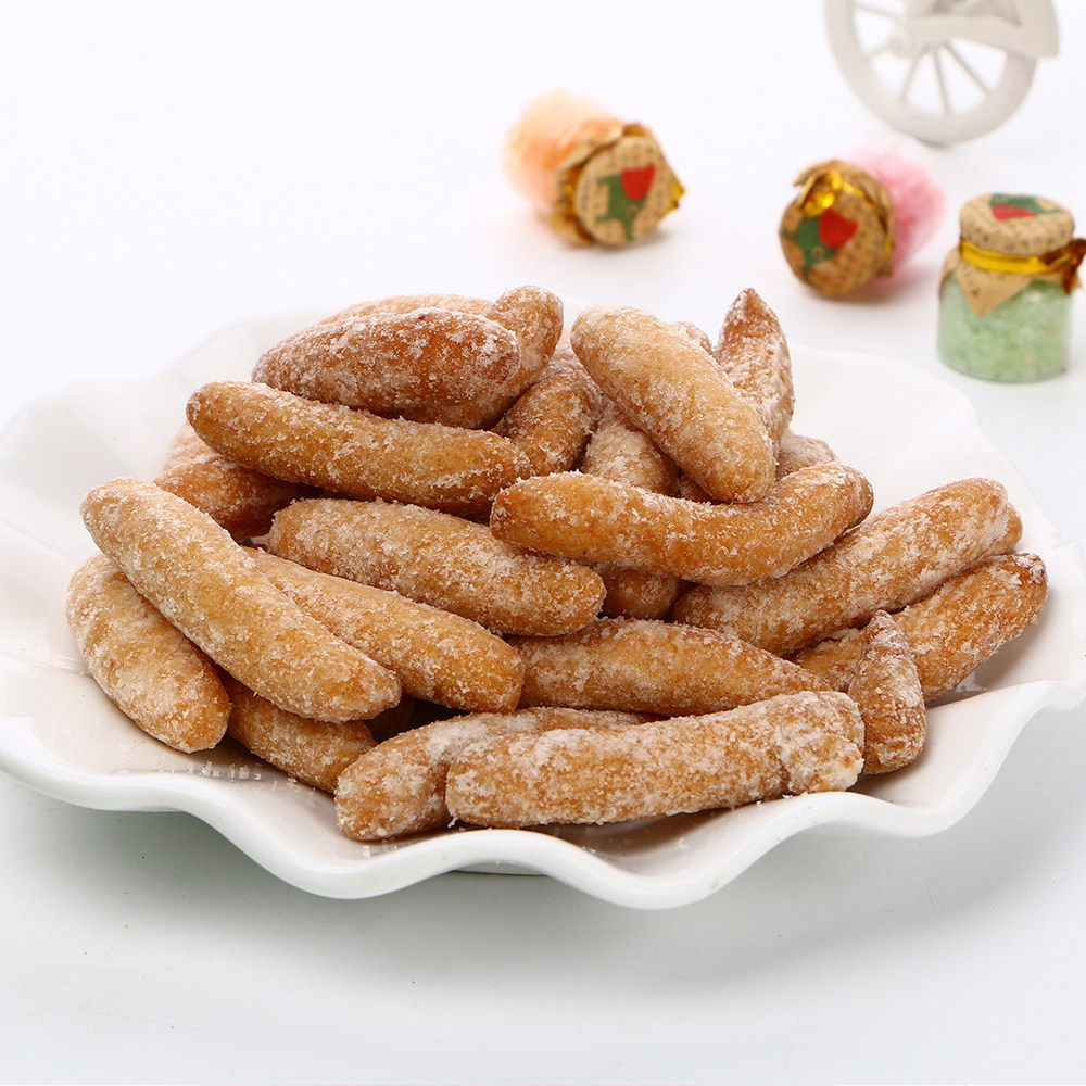 一折上海美食小吃零食特产_澳莉嘉油枣500g酥脆江米条特色老上海特产