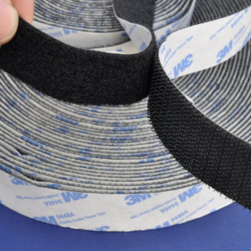 一折背胶魔术贴白色