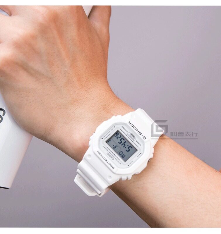 dw手表 男 卡西欧_卡西欧小白表gshock白色g shock复古小方块手表男女