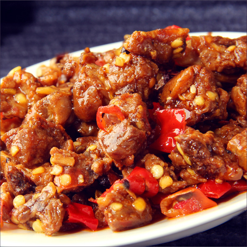 特产_怪婆婆四川特产美食私房菜 泡椒鸭 自贡小吃香辣麻辣鸭脯肉优惠