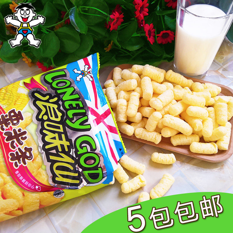 健康零食_旺旺浪味仙粟米条椰蓉味儿童零食健康营养休闲食品酥米条70g