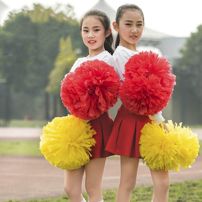 热销啦啦花球手柄_运动会入场开幕式手拿道具高中手持花球啦啦队手拿