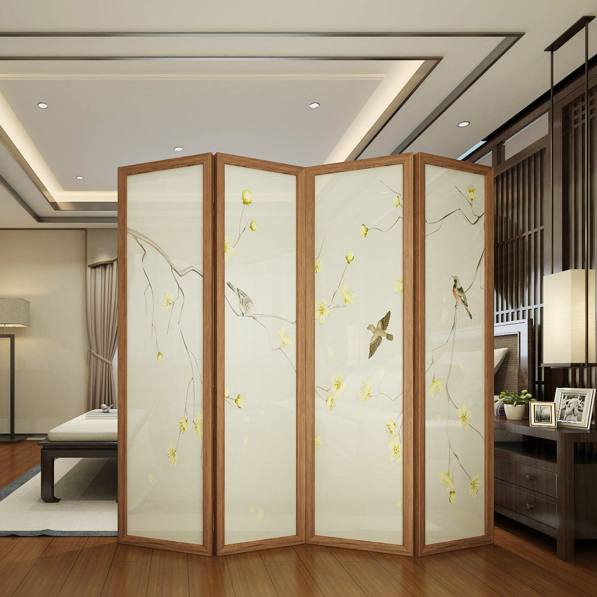 屏风隔断客厅简易折屏现代简约折叠移动卧室