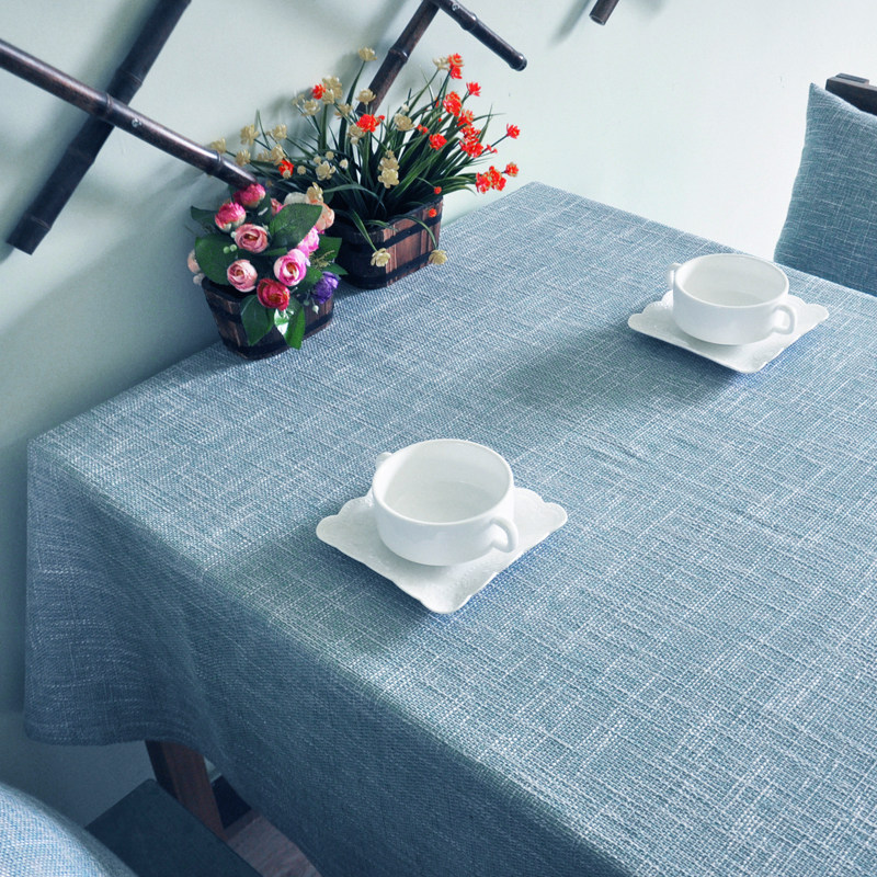 棉麻纯色餐桌布,让生活更有仪式感