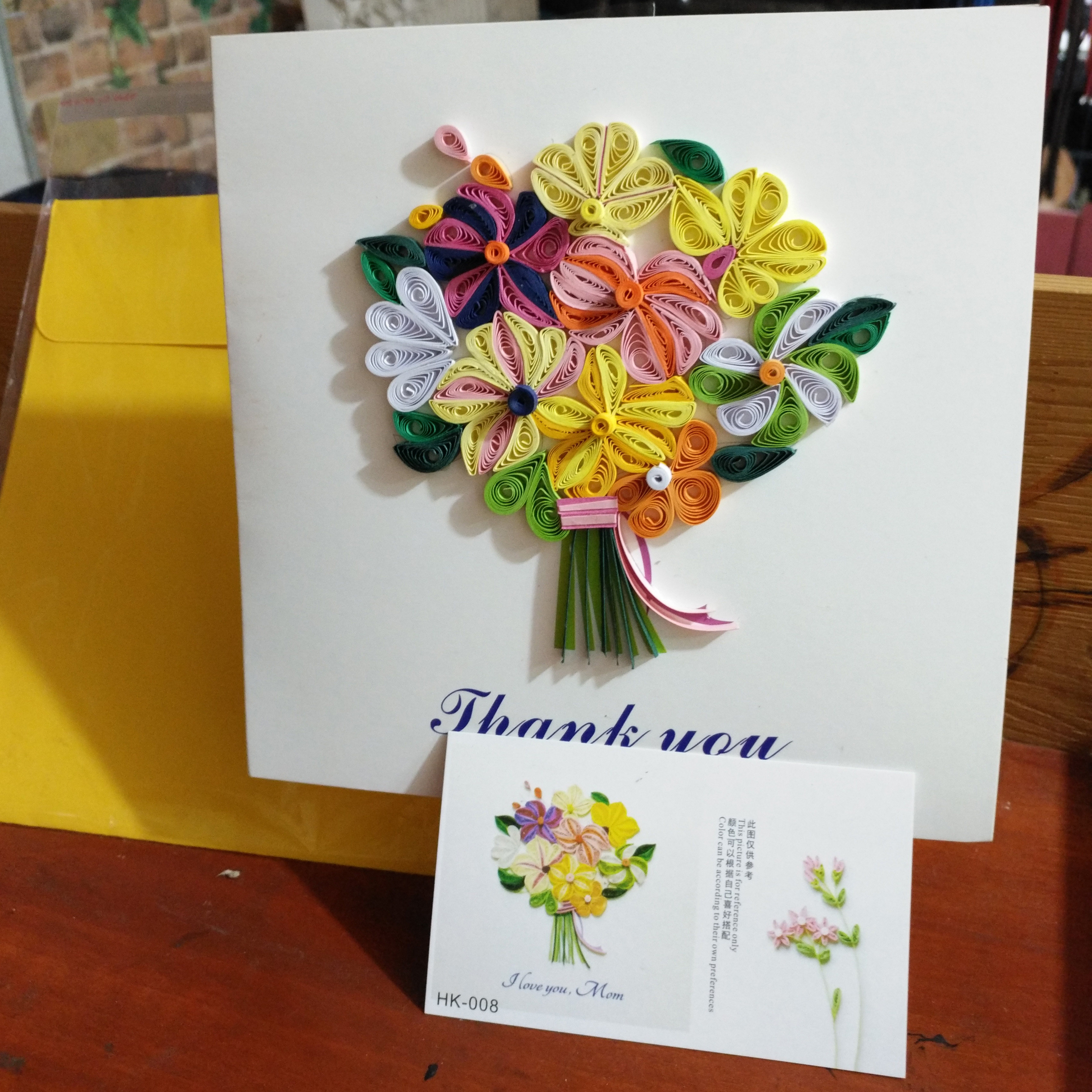 手工diy教程_衍纸贺卡材料包diy手工儿童创意作品幼儿作业亲子作品