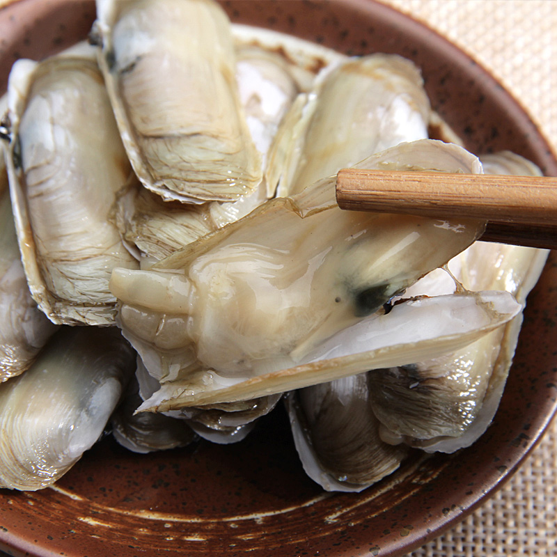 温州特产 腌制蛏子 咸蛏1600克 开盖即食6瓶江浙沪包邮 海鲜水产