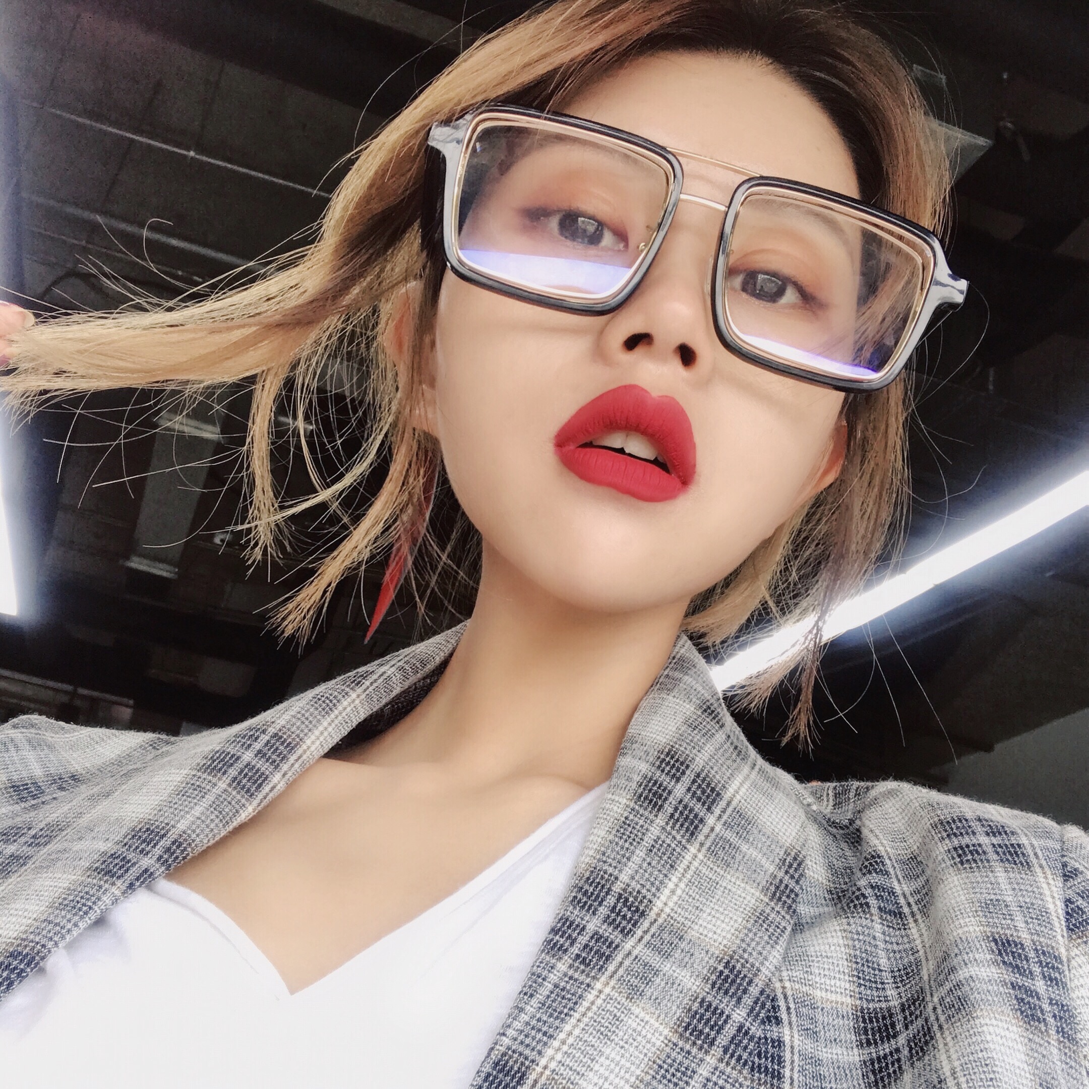 男 潮人_大眼睛镜框女潮人方形大框复古港风近视有度数平光眼镜架男网