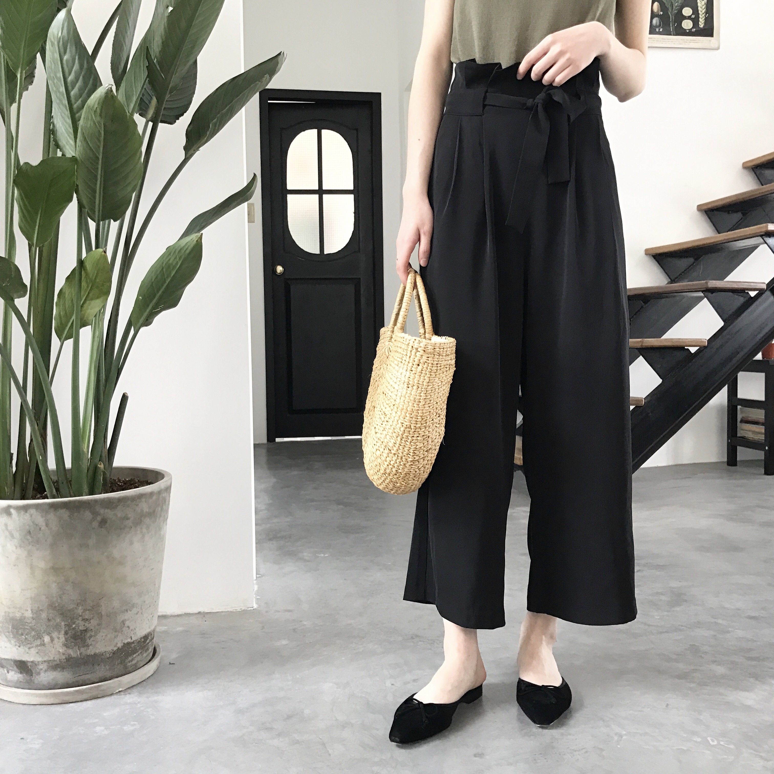 花苞裤 让优雅如花绽放