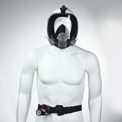 以勒输气供气式防毒面具防护口罩喷漆专用喷砂全面罩自配空压机式