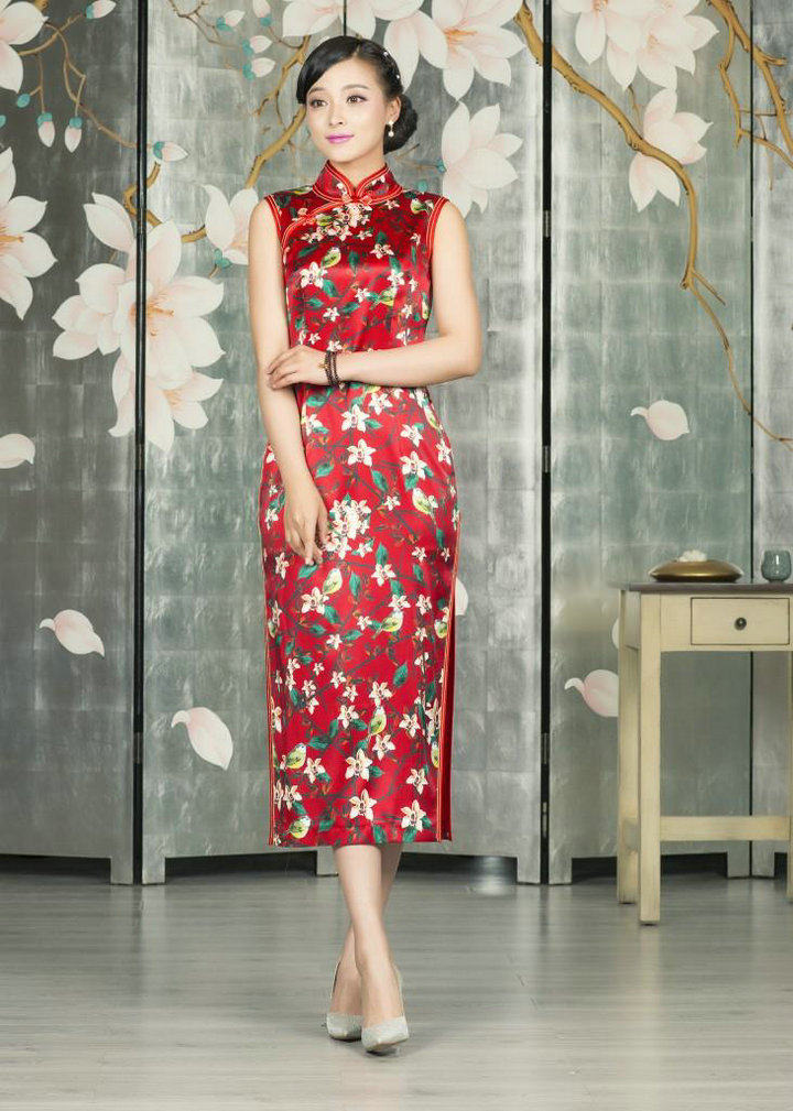 梦至超2015新款秋冬装m15y1036时尚修身长袖民族风旗袍裙,梦至超旗袍