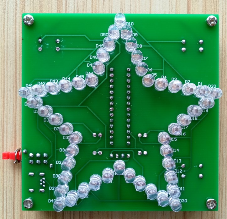 一折五件套布艺收纳盒_(散件)七彩炫光五角星流水灯 花样led灯 51