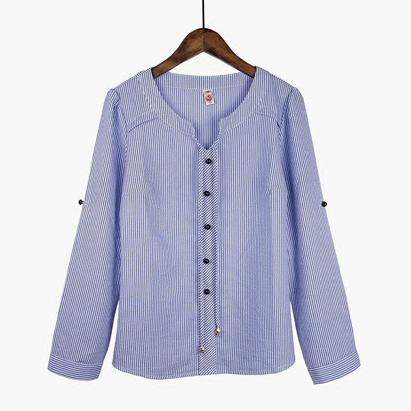 特价衬衫女无领 v领