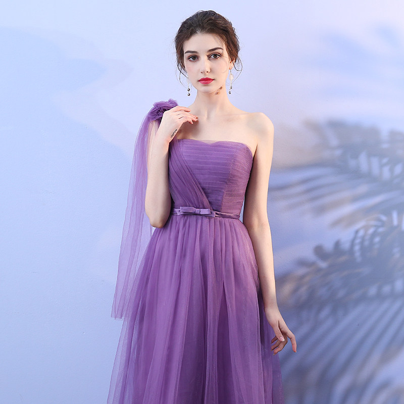 伴娘服长款 连衣裙