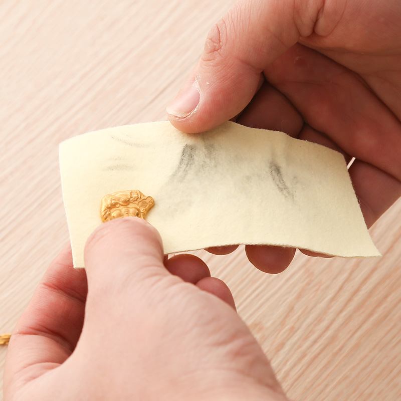 日本进口珠宝首饰清洁布戒指抛光钻石水晶黄金铂金钻戒银饰擦镜布