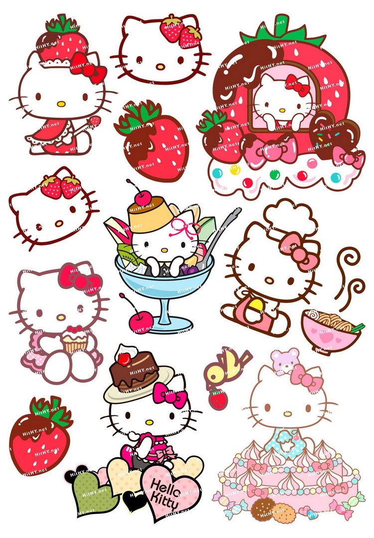 热销hello kitty贴纸大