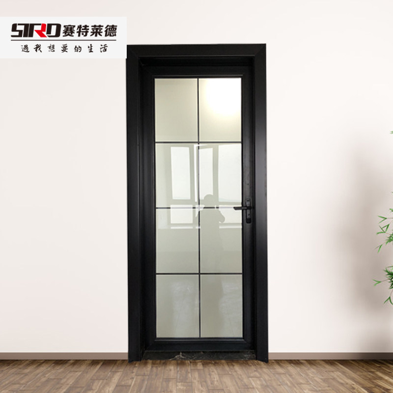一折钛合金门 卫生间