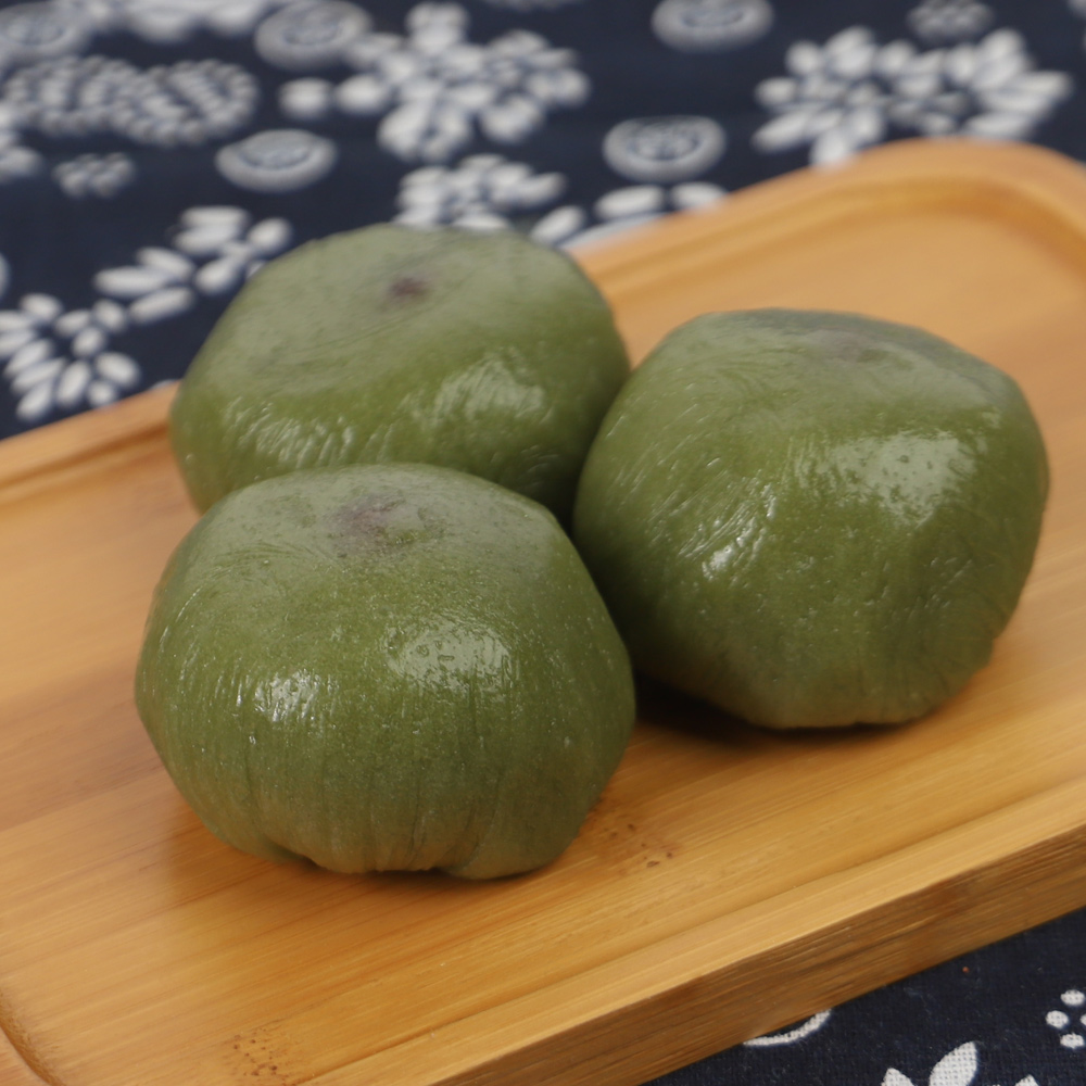 宁波特产传统糕点小吃即食艾草青团清明食品红豆青团360g/6个