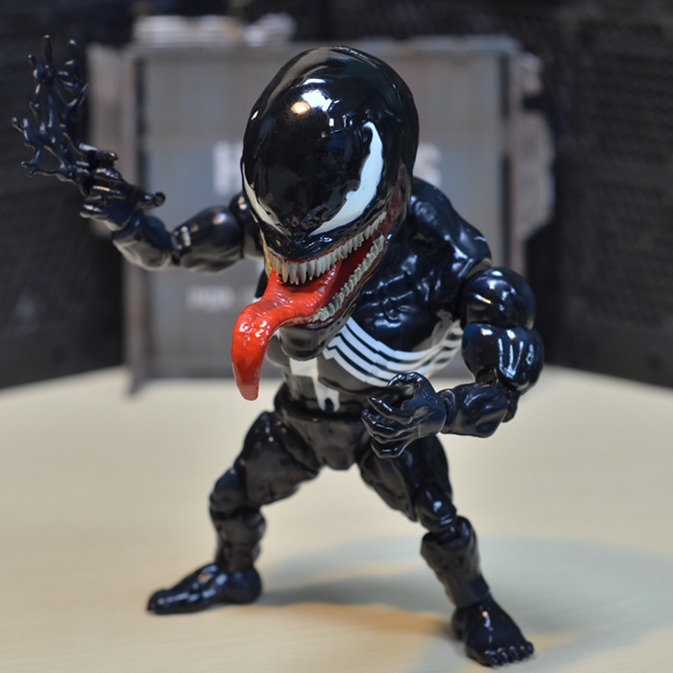 正版漫威授权毒液手办 毒液蜘蛛侠致命守卫者q版可动模型公仔玩具