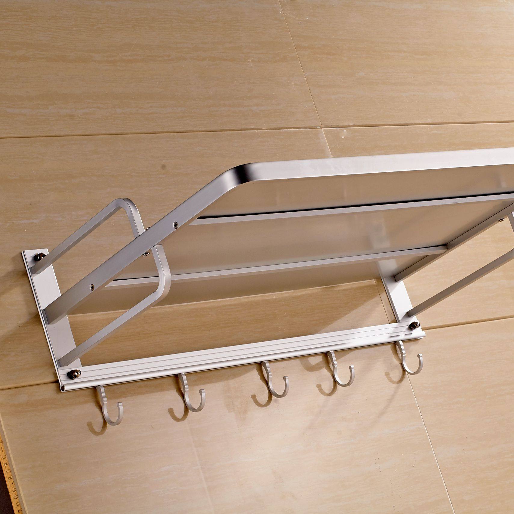 微波炉架壁挂 加厚实心太空铝厨房挂件置物烤箱支架子