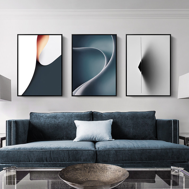 特价客厅沙发背景墙挂画_现代简约客厅装饰画 沙发背景墙极简壁画挂画