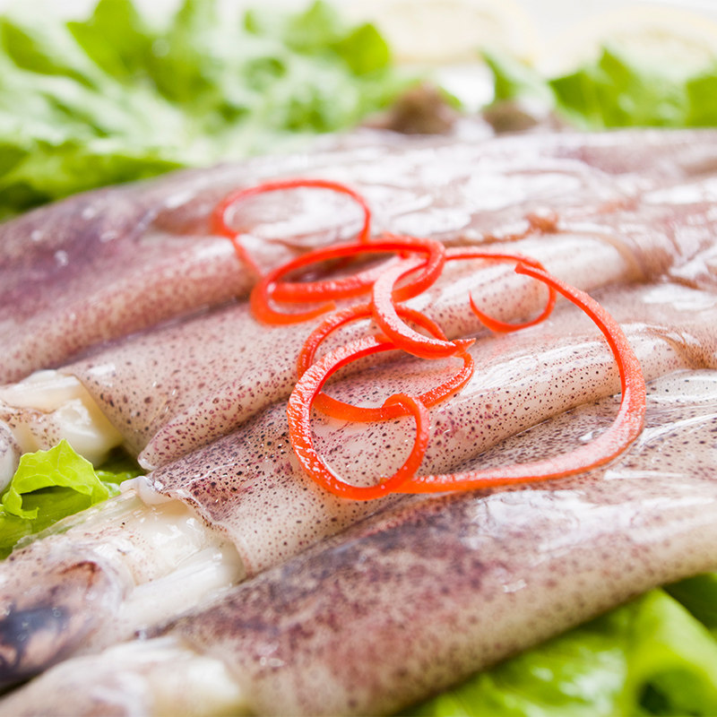 獐子岛冰冻鱿鱼500g 大鱿鱼4-6条 新鲜水产