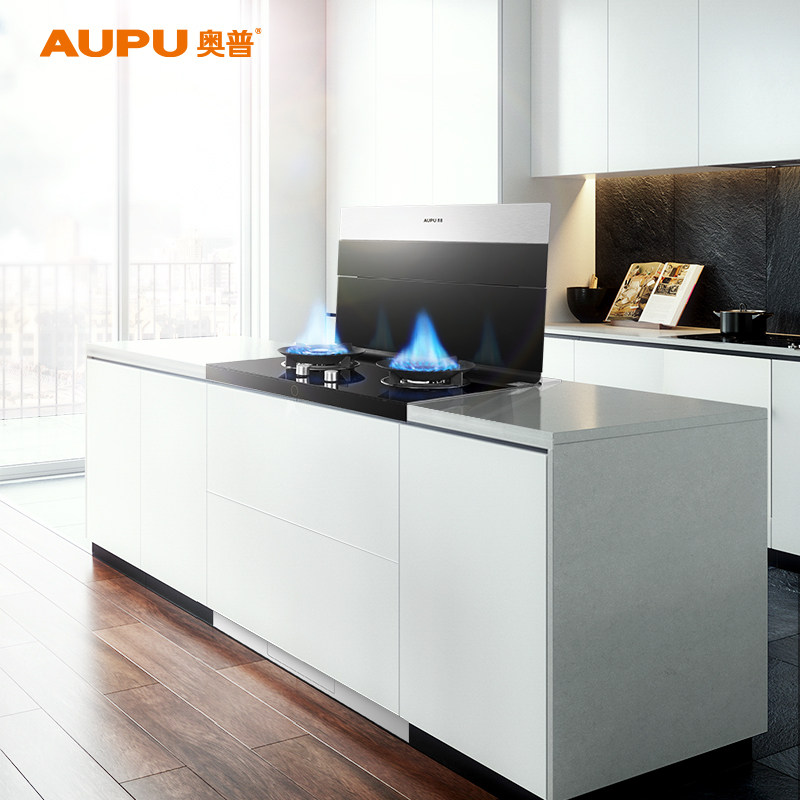 集成燃气灶 一体式_奥普集成灶 一体灶台 油烟机侧吸式燃气灶具套装p8