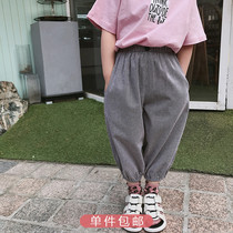 源源家童装小童裤子男童休闲裤夏装新款2019宝宝韩版哈伦裤灯笼裤