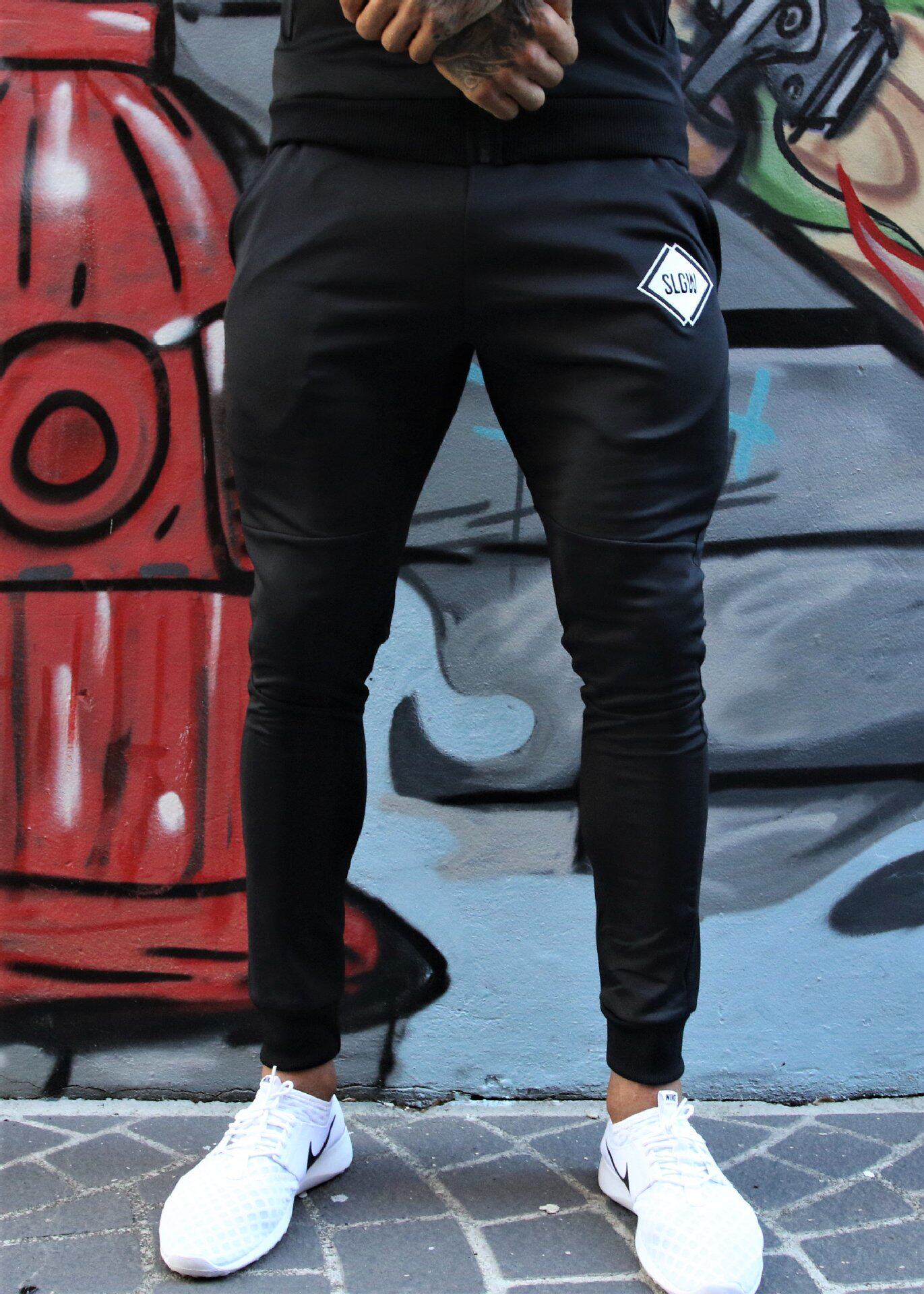 男士纯棉运动裤 修身