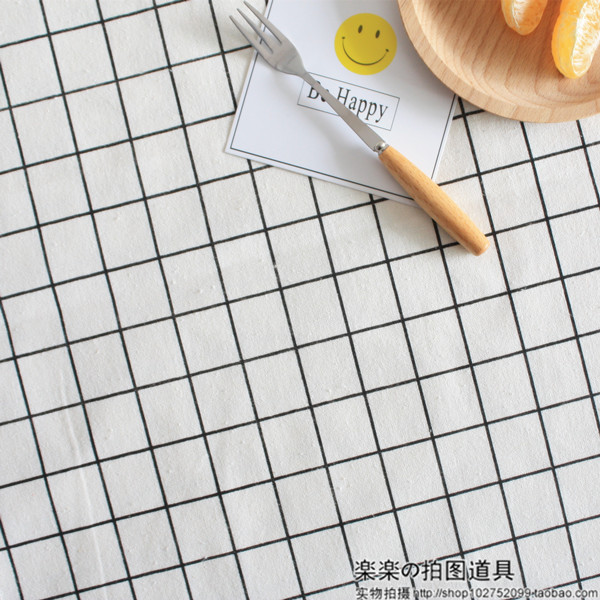 黑白格子背景布 日韩风ins风现代简约背景拍照道具拍照背景布网店