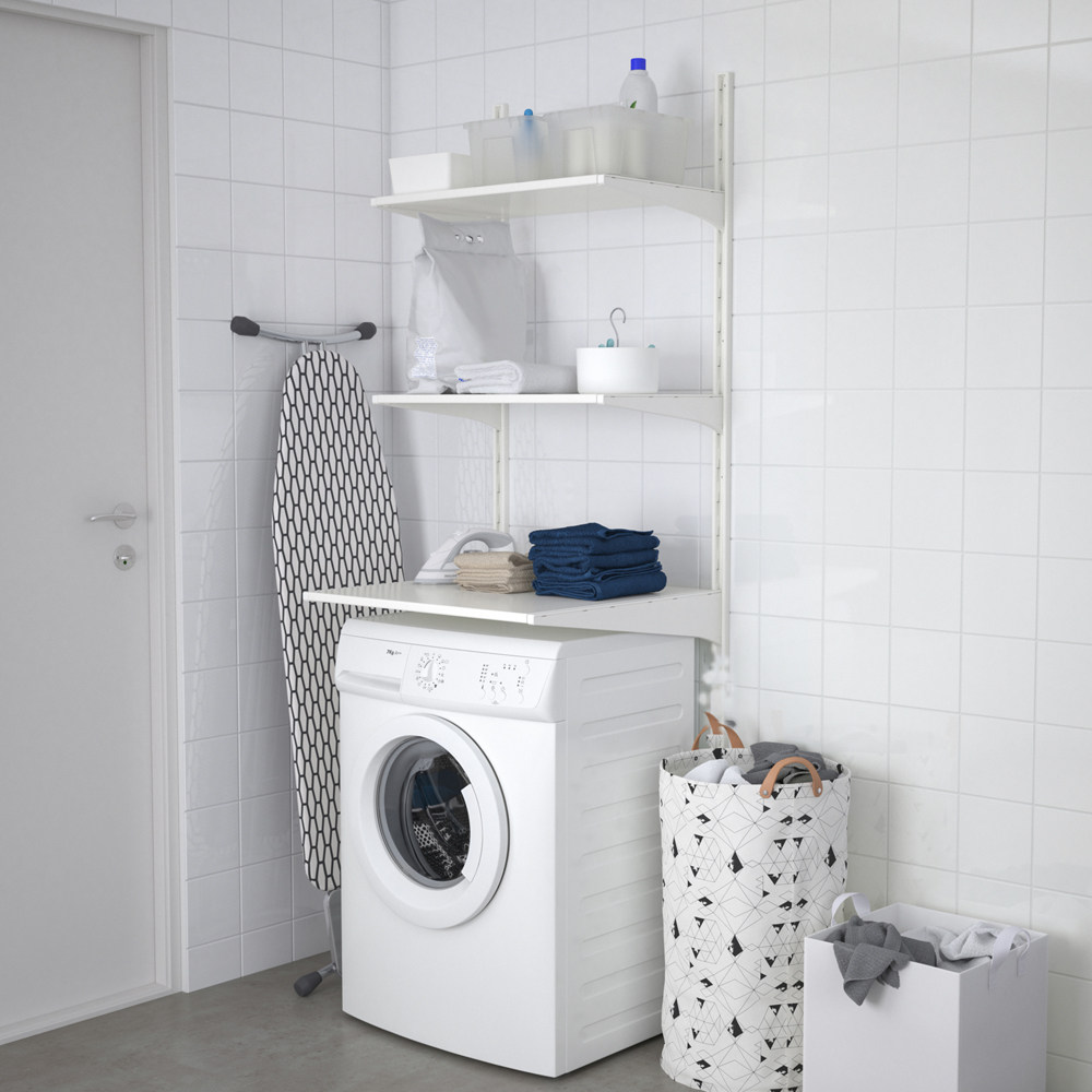 宜家家居代购 置物架_宜家家居国内代购 艾格特 墙面置物架洗衣机上方