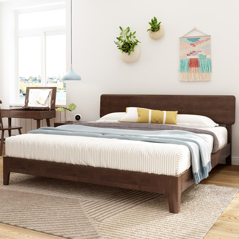 锦屋实木床环保双人床1.5米1.