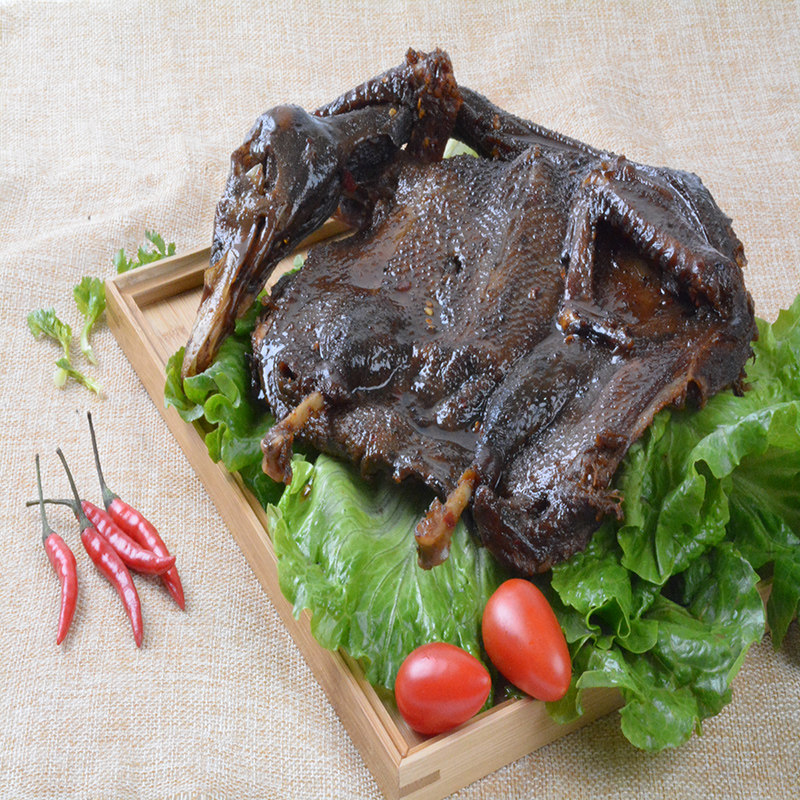 正宗湖南南县特产麻辣零食小川贵酱板鸭320g香辣味手撕全鸭包邮