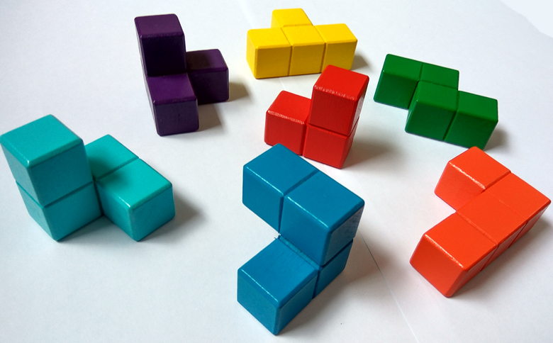 索玛立方体 方块 积木教具 儿童木质益智玩具 空间思维