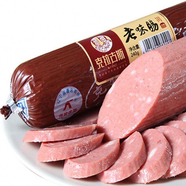 东北80后零食辽宁特产食品沈阳克拉古斯老味香肠猪肉牛肉肠240g细
